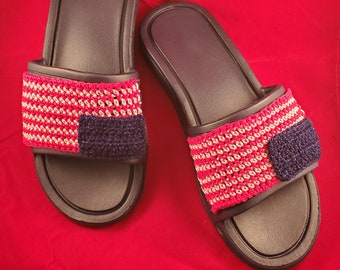 Made For the USA Hand-Crocheted Slide Sandals for Men AND Women