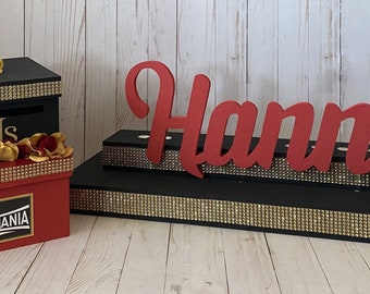 Candelabro y Juego de Cajas de Cartas, Ceremonia de Velas y Juego de Cajas de Cartas, Bat Mitzvah, Dulce 16