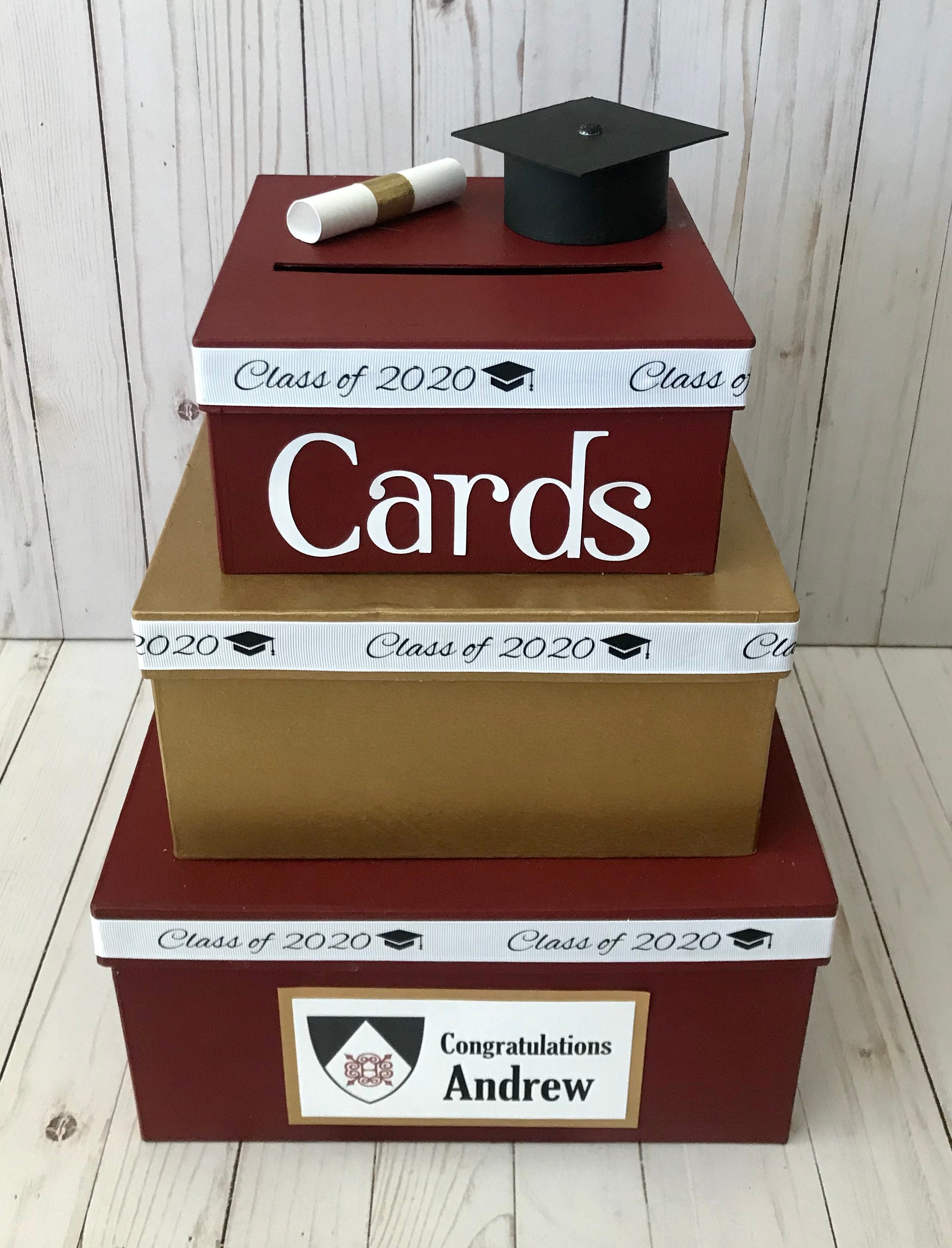grad card box ideas Customizable Graduation Gift Card Holder – Glowforge Shop main image 1