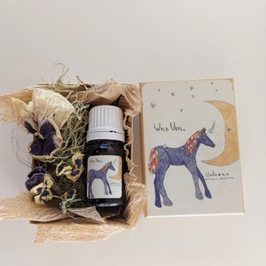 Unicorn. natural perfume. white flowers, orange blossom, oakmoss, roots + starfruit. botanical fragrance. organic scent. December 2022