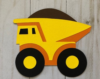 Dump Truck Cutout: Construction Party Decorations