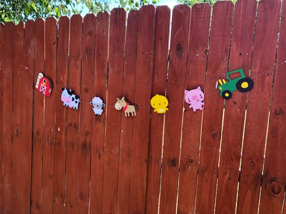 Farm Theme Garland Farm Theme Party Decorations Barnyard Etsy