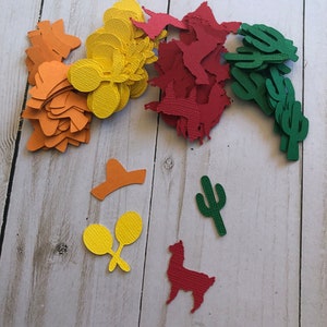 Fiesta Theme Confetti: Taco Party Table Decorations