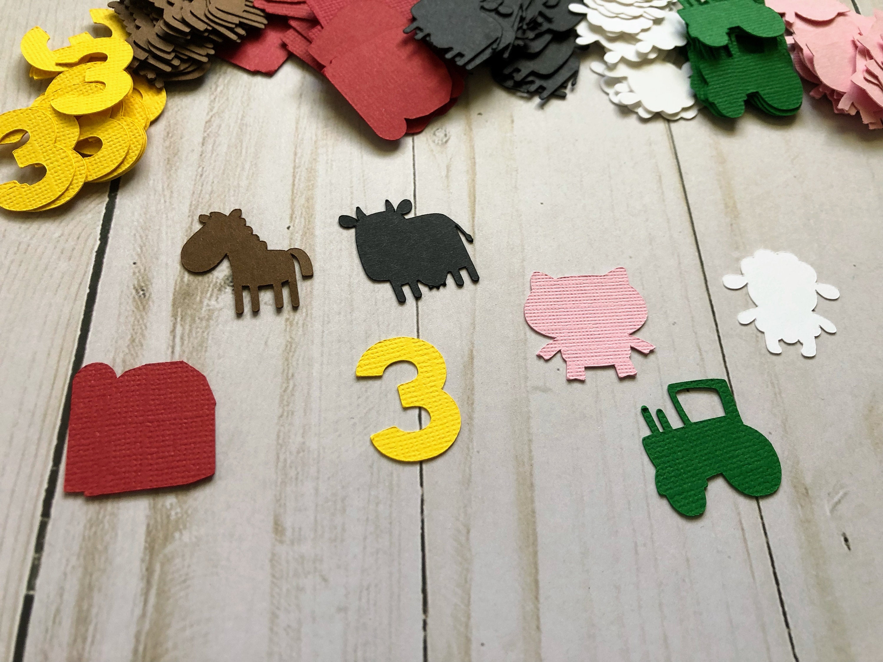 Farm Theme Confetti Barnyard Theme Confetti Old McDonald Theme Party Farm Theme Party Barnyard Theme Party Farm Theme