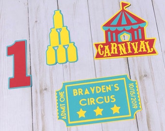 Carnival Theme Die Cuts / Carnival Theme Cutouts / Circus Theme Die Cuts / Circus Theme Cutouts / Circus Theme Baby Shower / Circus Theme
