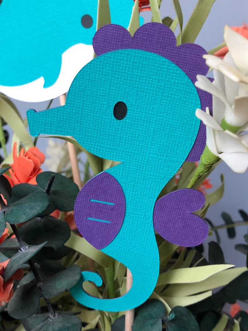 Mermaid Theme Centerpieces Set of 6 / Mermaid Theme Party / Mermaid Theme Baby Shower / Mermaid Theme Party Decorations / Mermaid Theme image 7