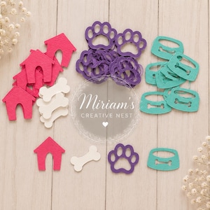 Puppy Party Confetti, Dog Bone, Paw Print, Dog House Table Decor