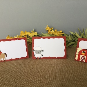 Farm Theme Food Tents / Farm Theme Food Labels / Barnyard Theme Food Tent Cards /  Barnyard Theme Party /Barnyard Theme Birthday