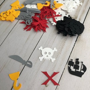 Pirate Theme Confetti / Pirate Theme Birthday Party Decorations / Pirate Theme Invitation Confetti / Ahoy Matey Theme Birthday Party