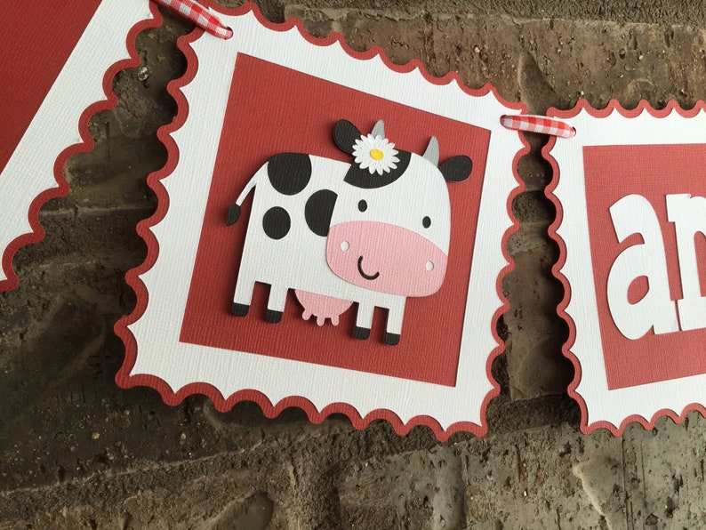 Farm themed I am 1 banner, Barn themed birthday, Farm themed highchair banner, Barn themed highchair banner, Farm themed first birthday image 7