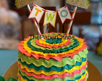 Adorno para pastel de Taco Twosday: decoraciones para fiestas