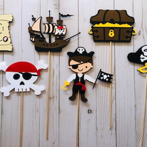 Pirate Theme Party Centerpiece Decorations / Pirate Theme Birthday Decorations / Girls Pirate Theme Party Decorations / Ahoy Matey Party