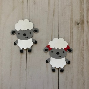 Lamb Cutouts: Farm Party Decorations, Barnyard Animals