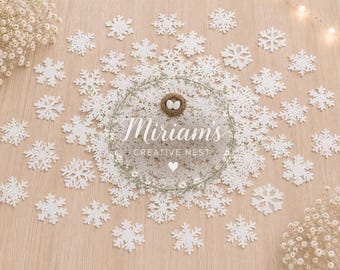Winter Wonderland Confetti, Glitter Snowflake Party Decorations, Winter ONEderland First Birthday