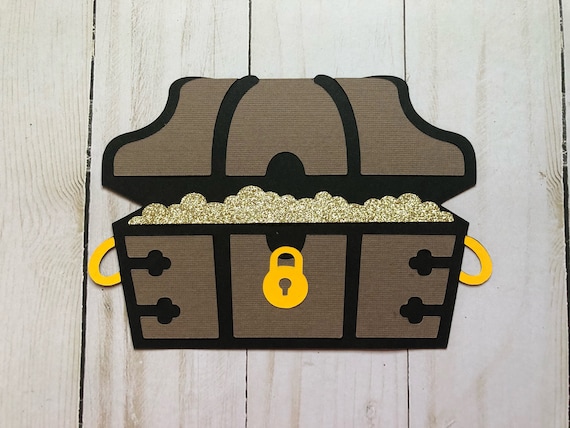 Pirate Theme Treasure Chest Cutout Pirate Theme Treasure Etsy