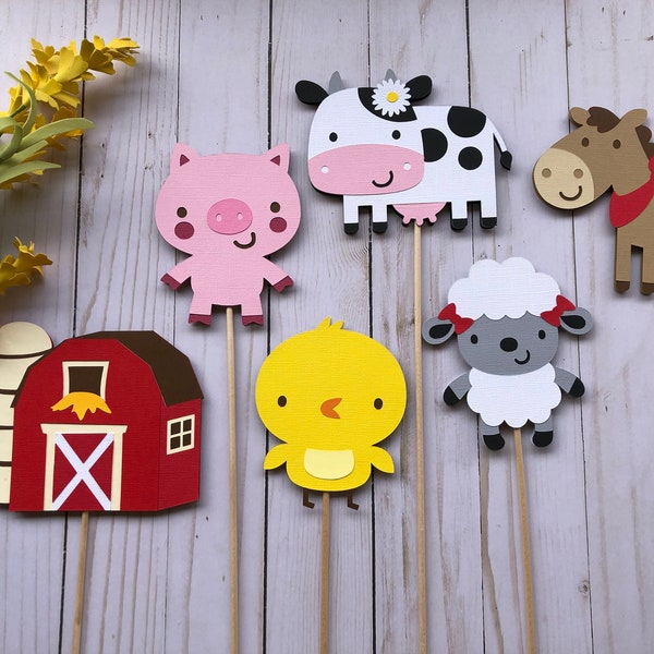 Farm Theme Centerpieces / Farm Theme Party / Farm Theme Birthday / Farm Theme Decorations / Farm Centerpiece Sticks / Barnyard Party