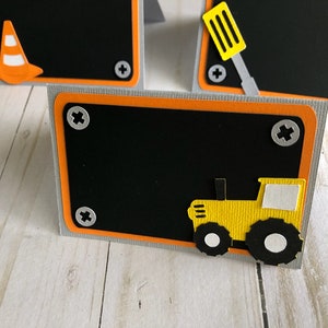 Construction Theme Food Label Cards / Construction Theme Place Cards / Construction Theme Party Decoration / Construction Party / Dump truck