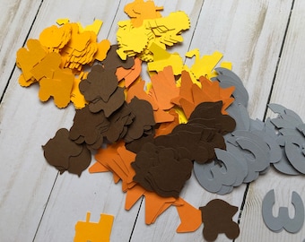 Construction Party Confetti: Trucks, Cones, Numbers (250 Pieces)