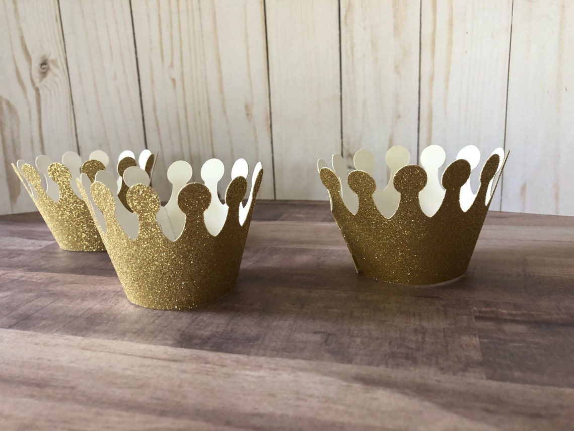 Princess Cupcake Wrappers / Princess Crown Cupcake Wrapper / Etsy