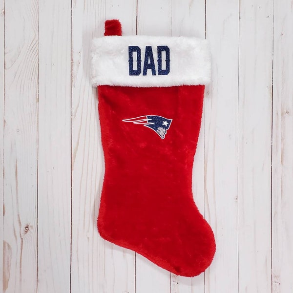 New England Patriots Christmas Stocking Custom