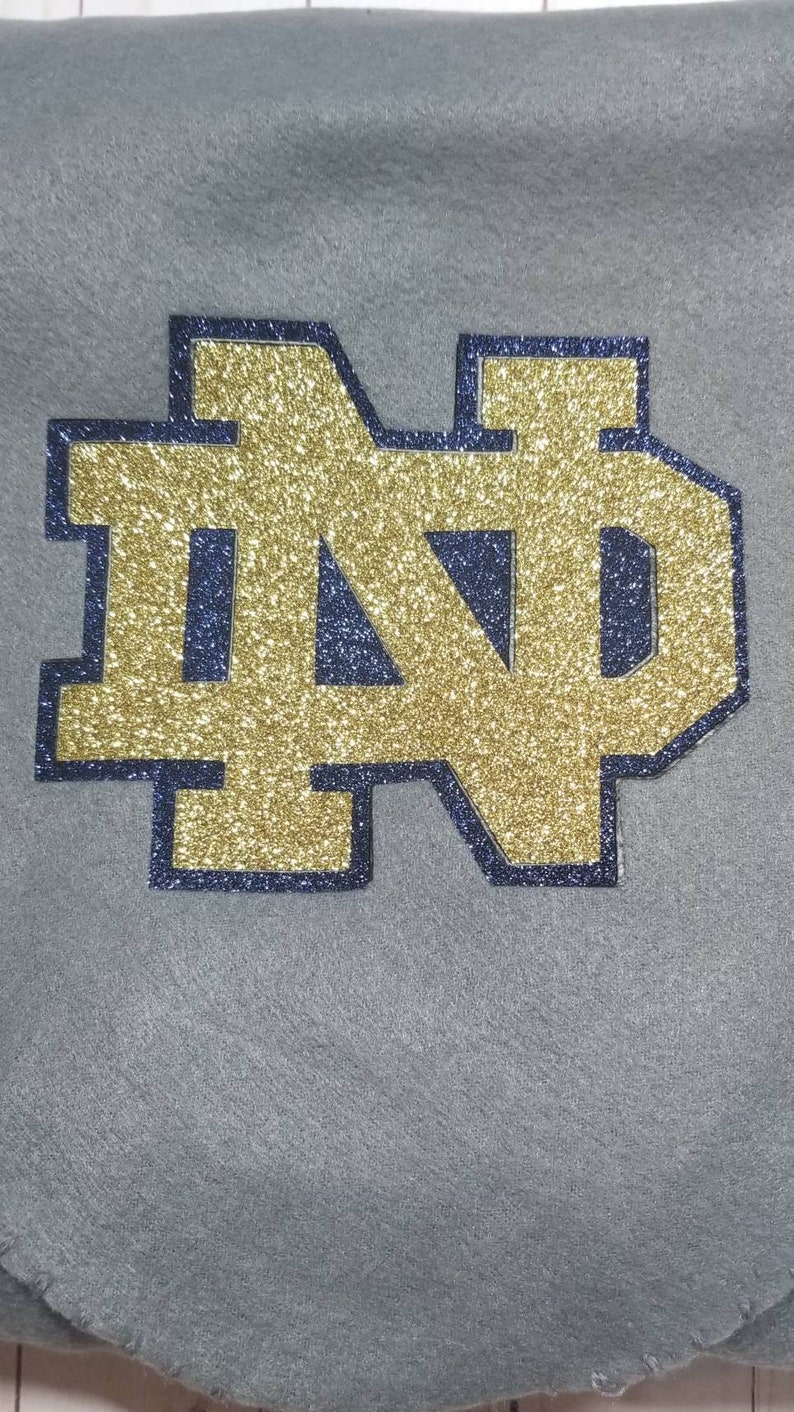Notre Dame Blanket Fleece Fighting Irish Shamrock ...