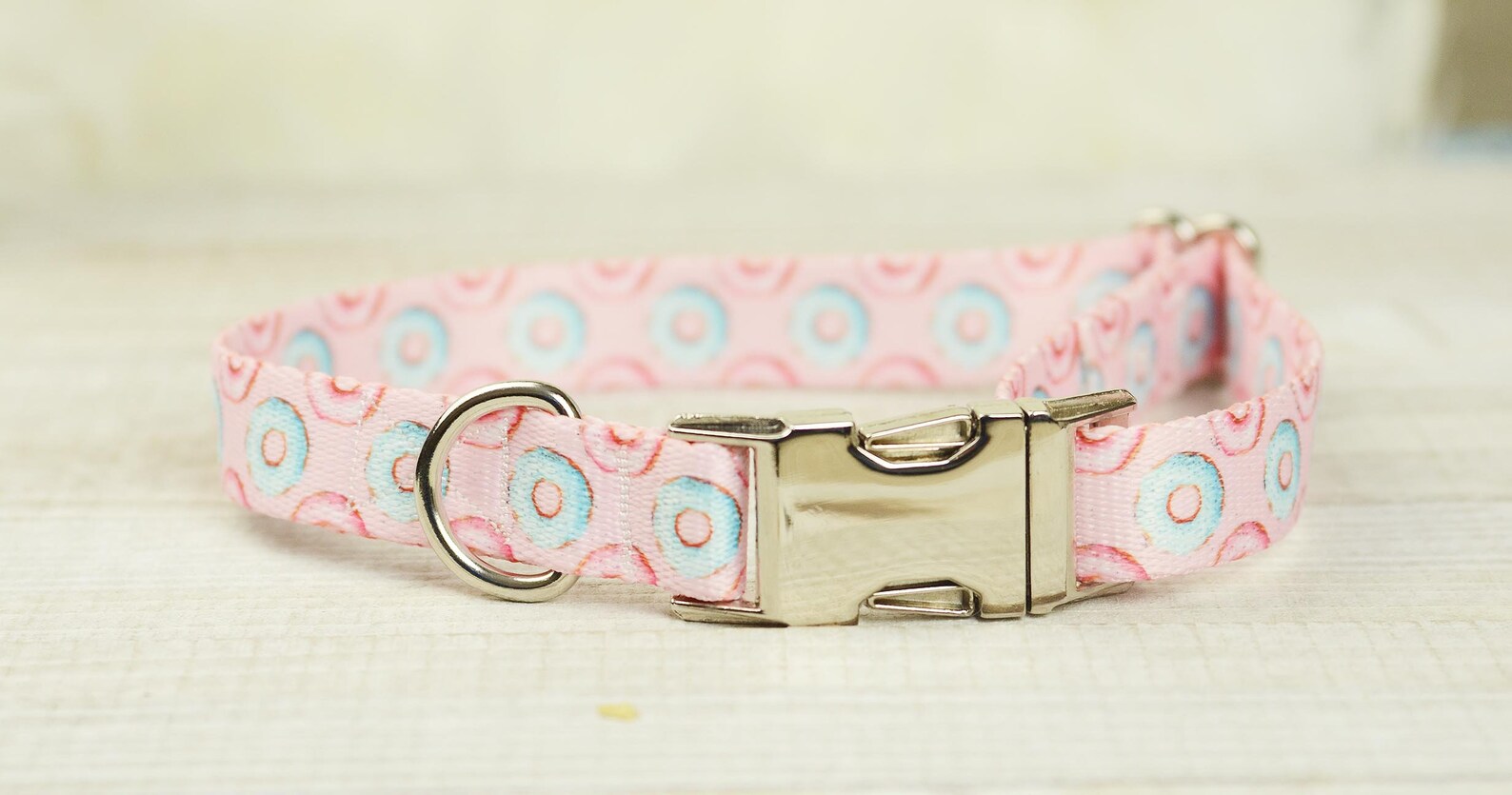 Pink Donut Dog Collar donut dog collar donut dog accessory Etsy