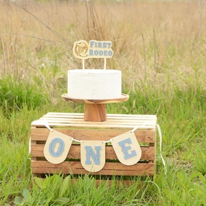 First Rodeo Cake Topper - Western 1st Birthday, My 1st Rodeo Cake Topper