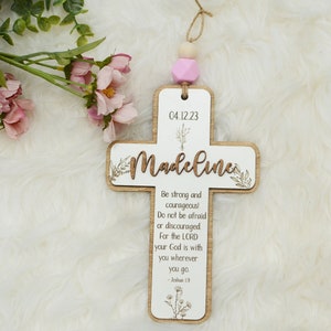 Baptism Gift - Personalized Wall Cross for home or nursery