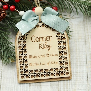 Baby First Christmas Ornament l  Birth Stat Ornament I  New Baby Christmas Memory I New Baby Gift I Babys First Christmas 2024