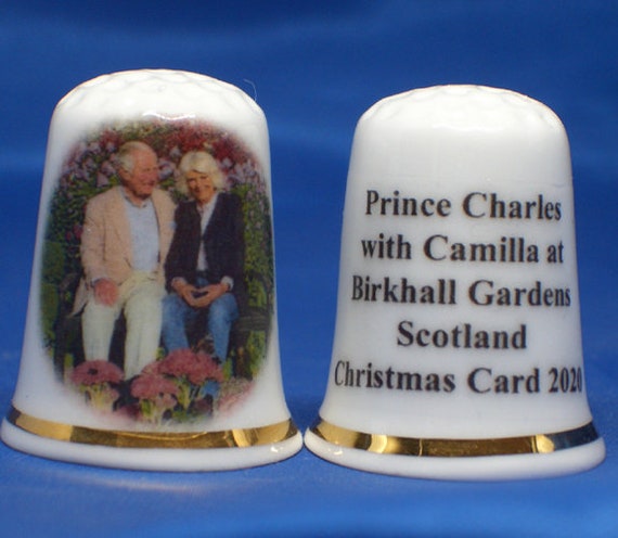 Birchcroft China Thimble Prince Charles & Camilla Anniversary with Free Box Birchcroft China Thimble Prince Charles & Camilla Anniversary with Free Box