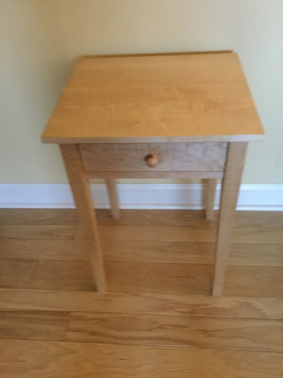 Curly Maple Nightstand Etsy