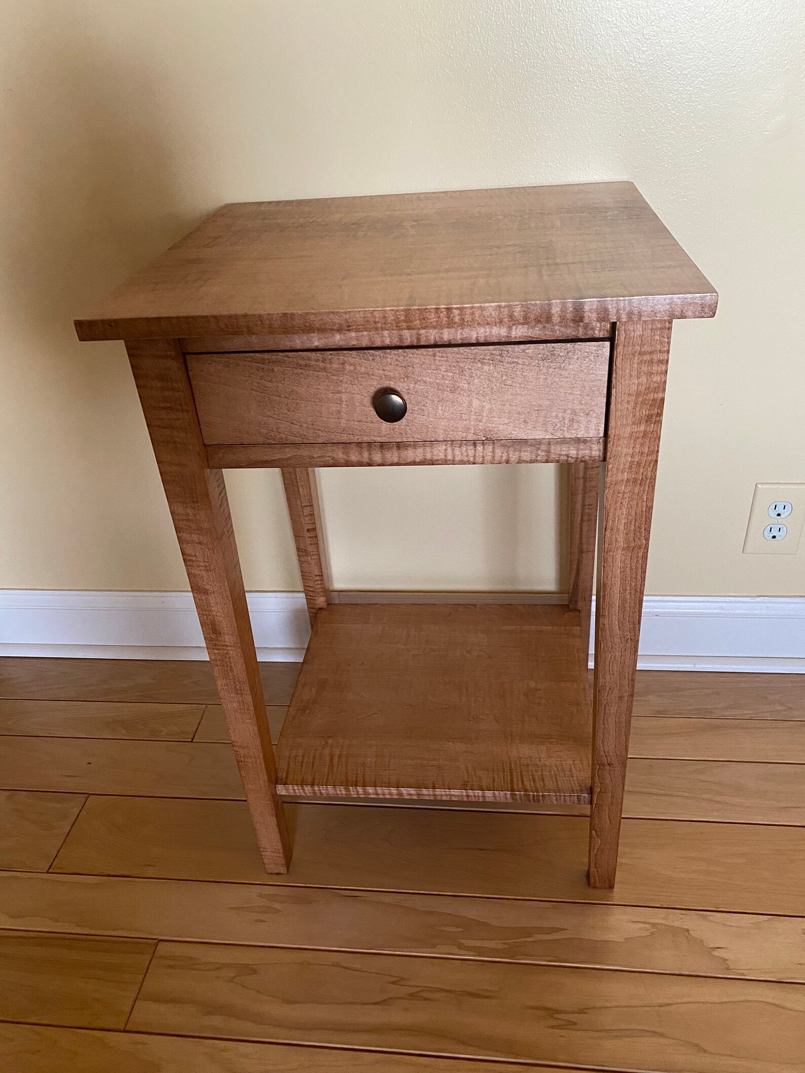 Curly/tiger Maple Nightstand Side Table End Table Etsy