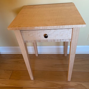 Curly maple nightstand