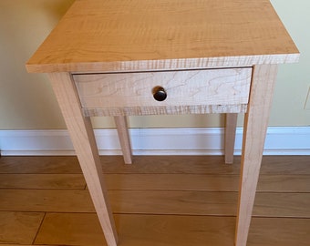 Curly maple nightstand