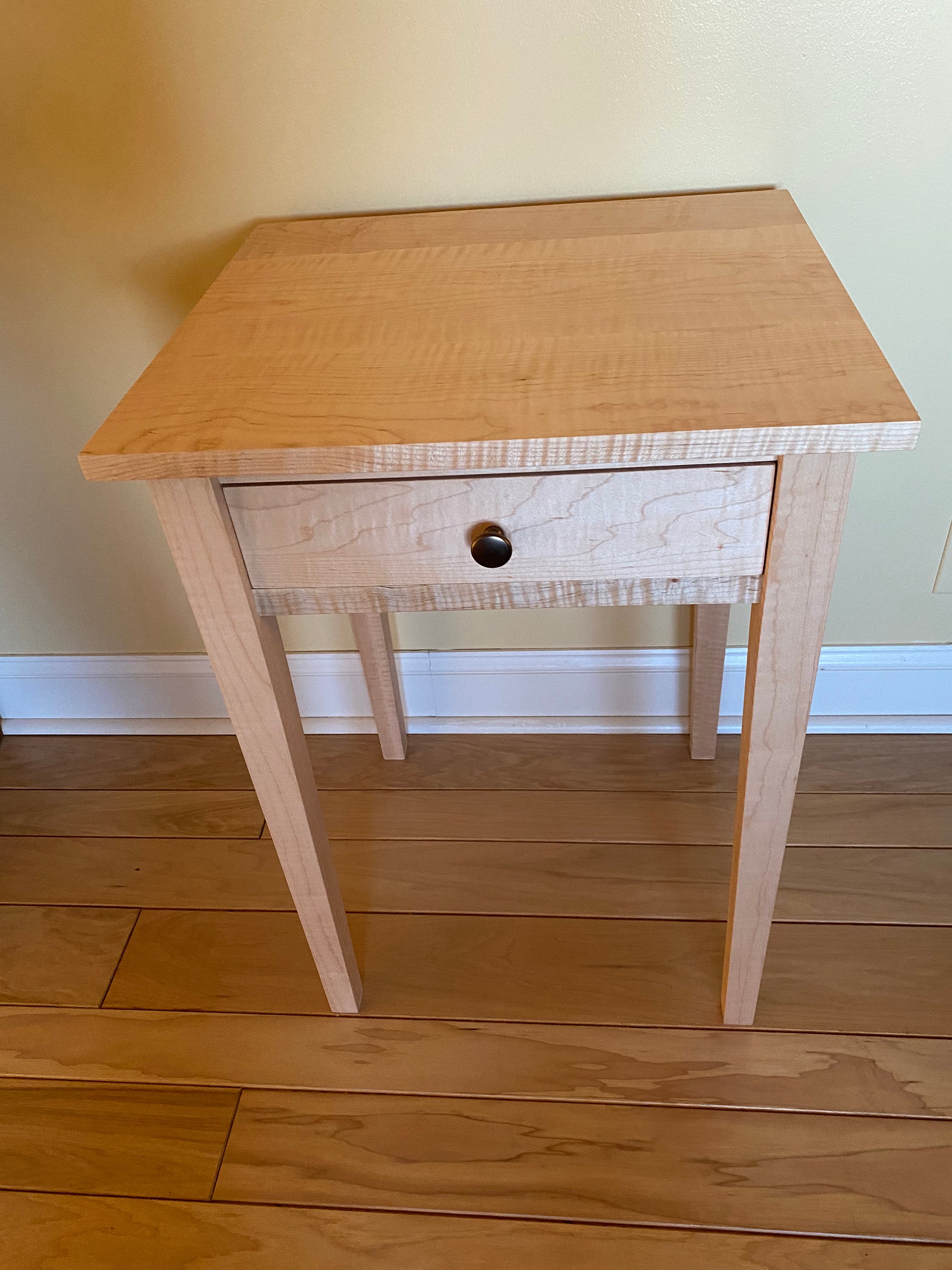 Curly Maple Nightstand Etsy
