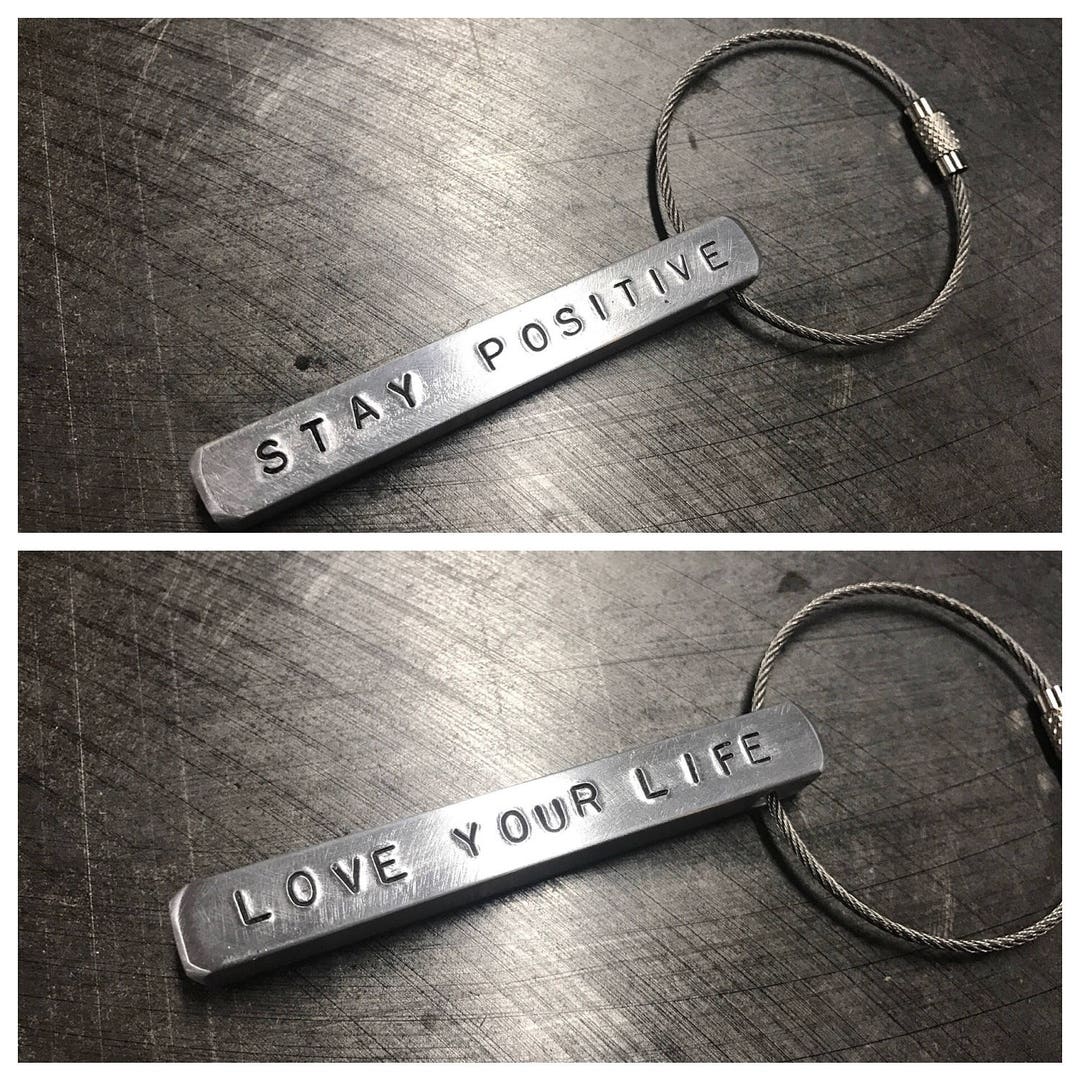 311 Inspired Keychain Fob - Stay Positive & Love Your Life - Etsy