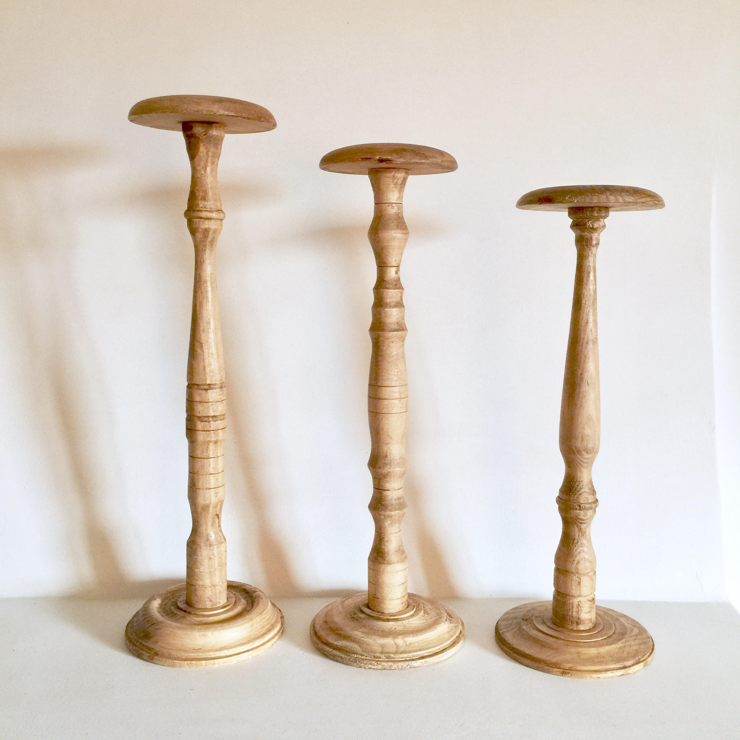 French Vintage Wood Hat Stand Medium and Tall Hat stands 1517.5