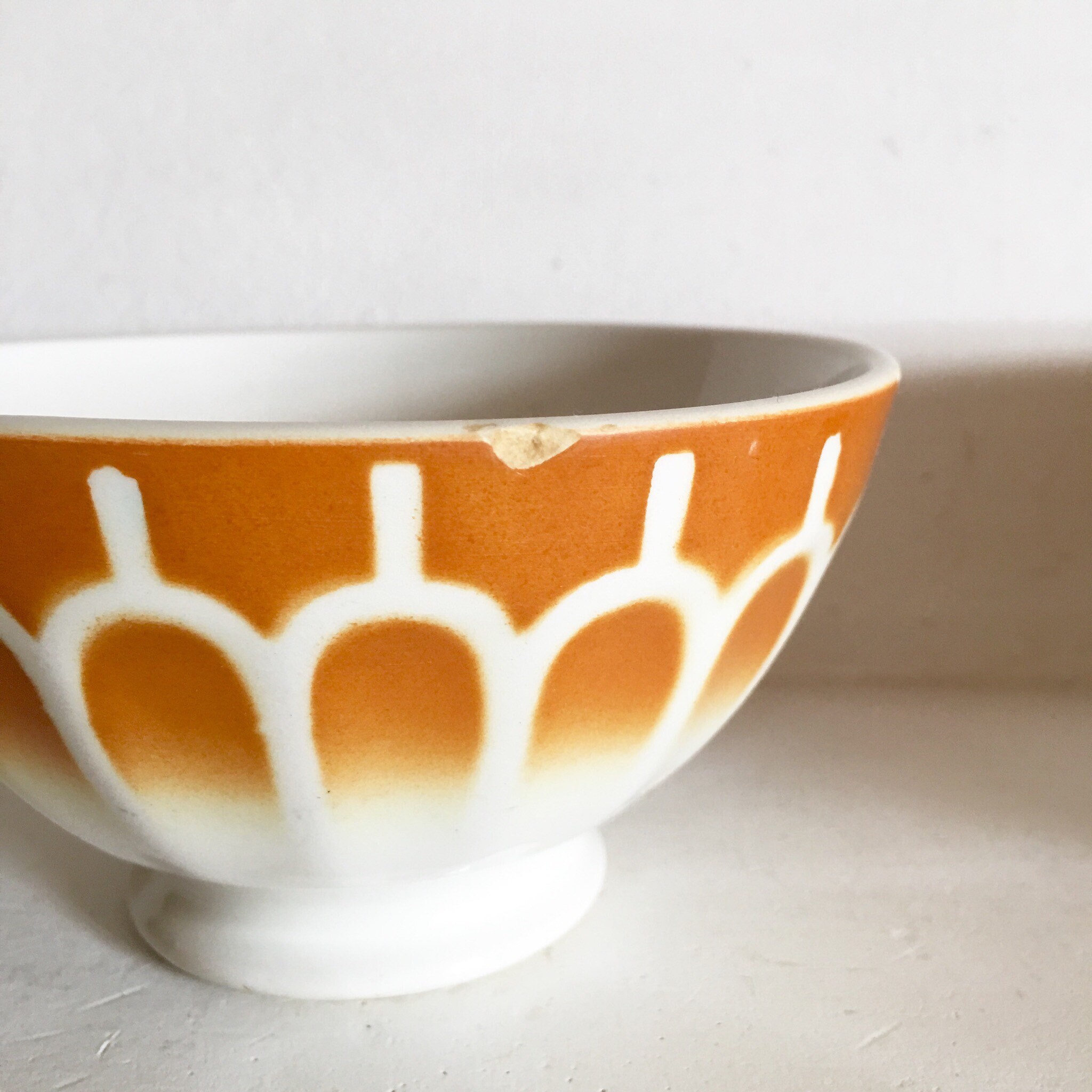 French Antique Coffee Bowls Cafe au Lait Bowls Set of 3 Bowls