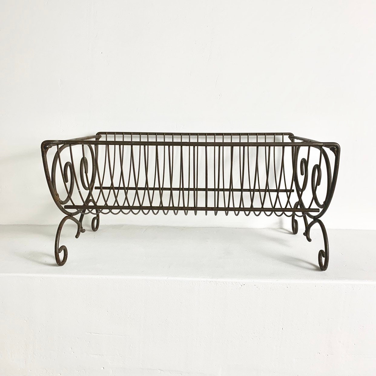 French Vintage Dish Rack Dish Strainer Dish Drying Rack Iron Wire