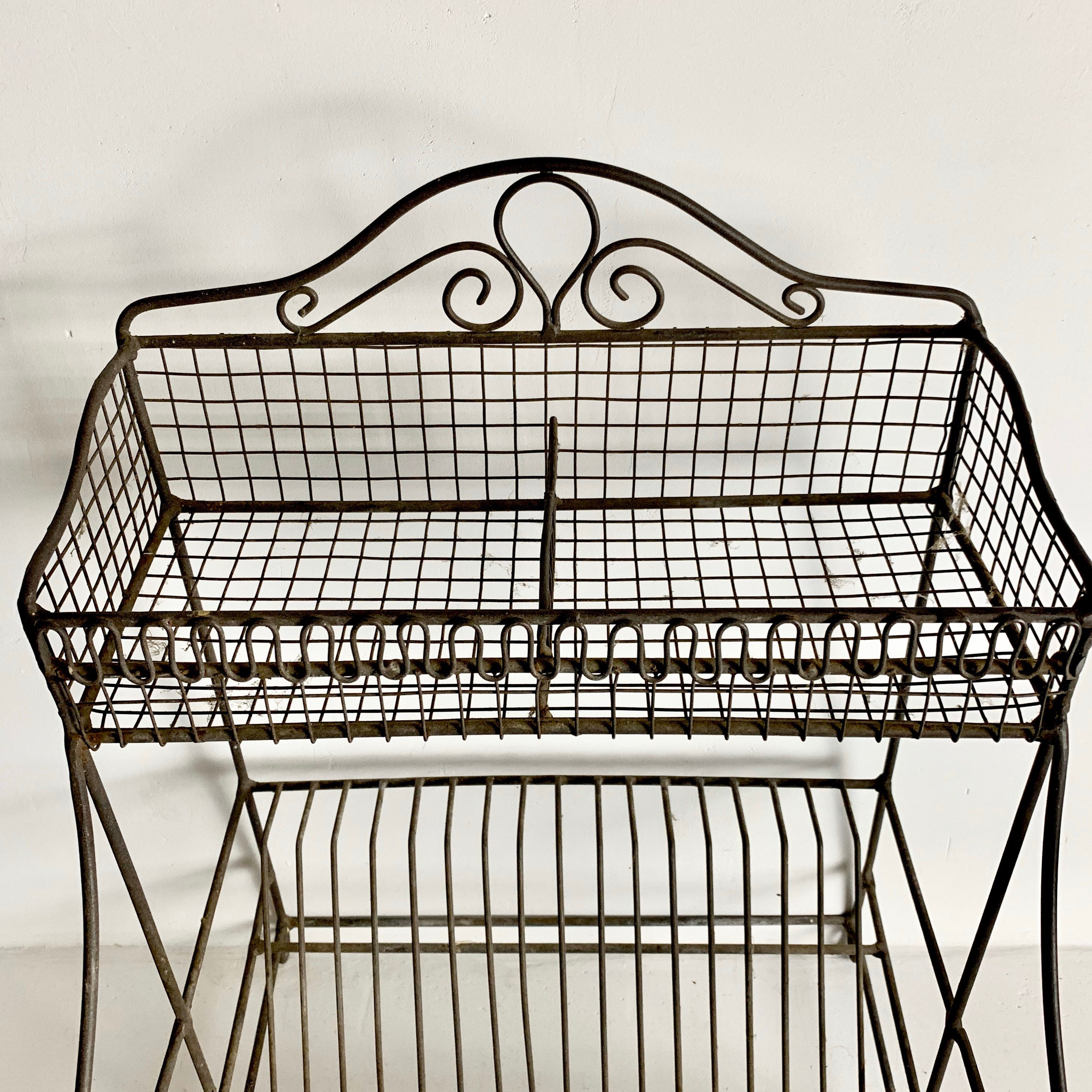 French Vintage Dish Rack Dish Strainer Dish Drying Rack Iron Wire