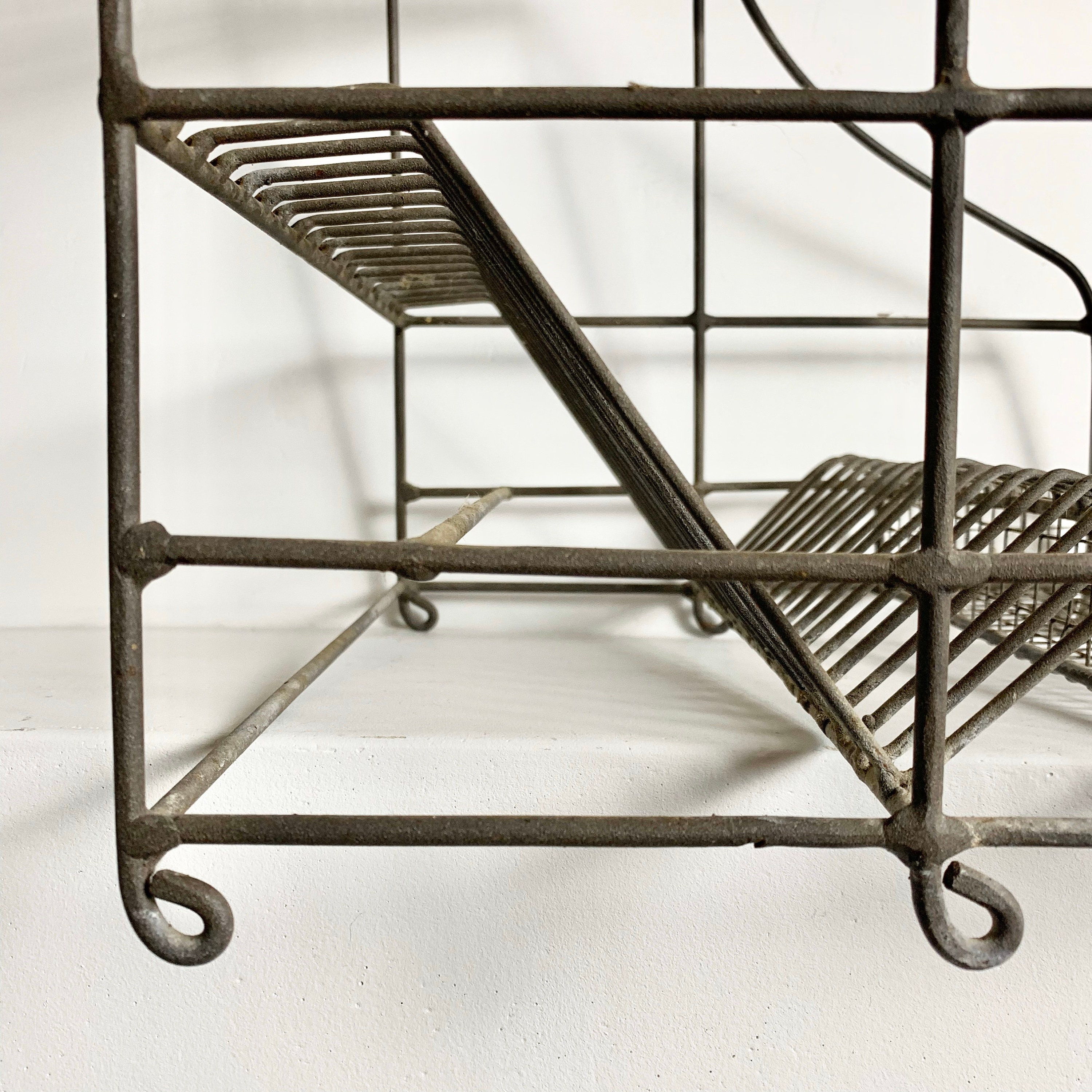 French Vintage Dish Rack Dish Strainer Dish Drying Rack Iron Wire