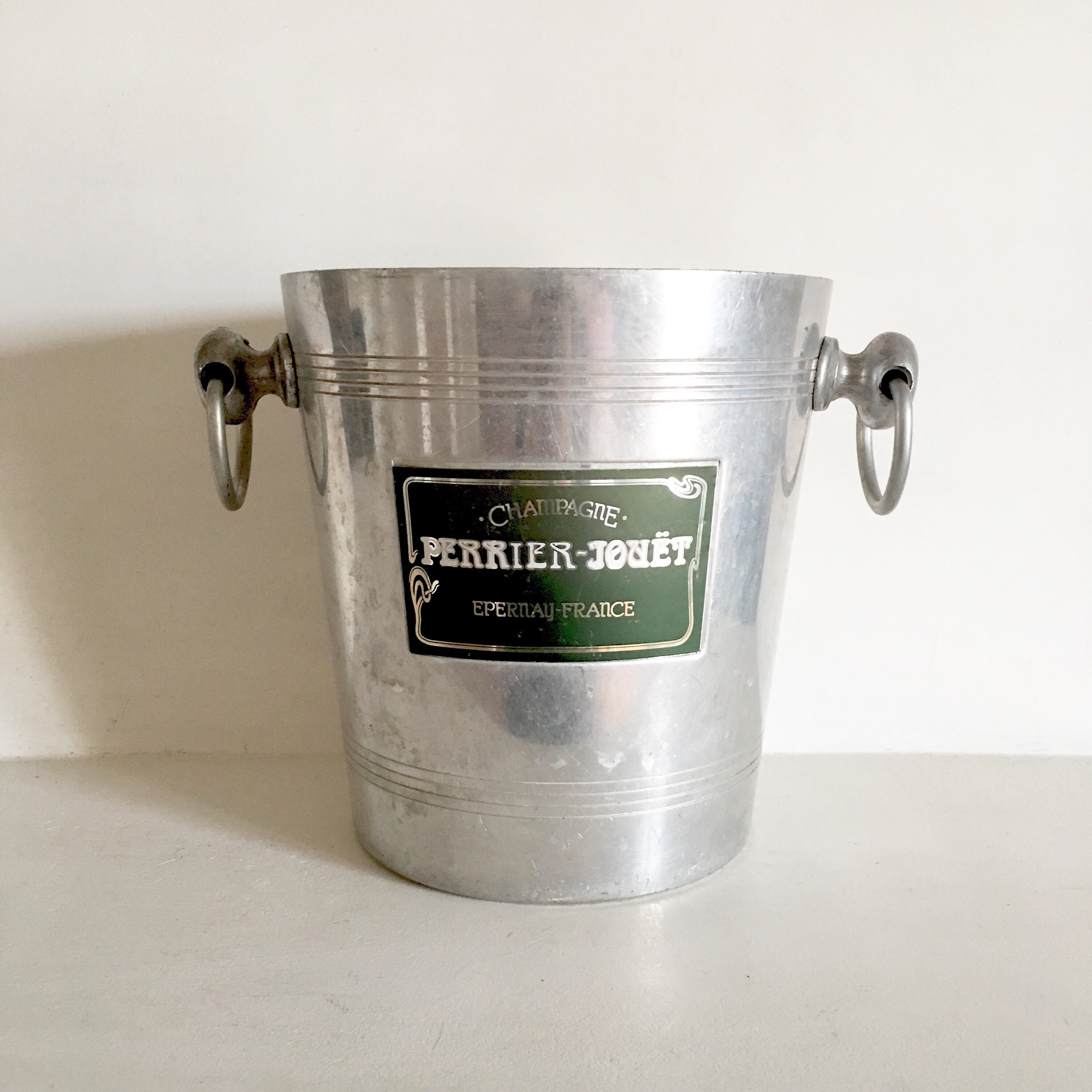 French Vintage Champagne Bucket PerrierJouët Champagne Bucket Wine