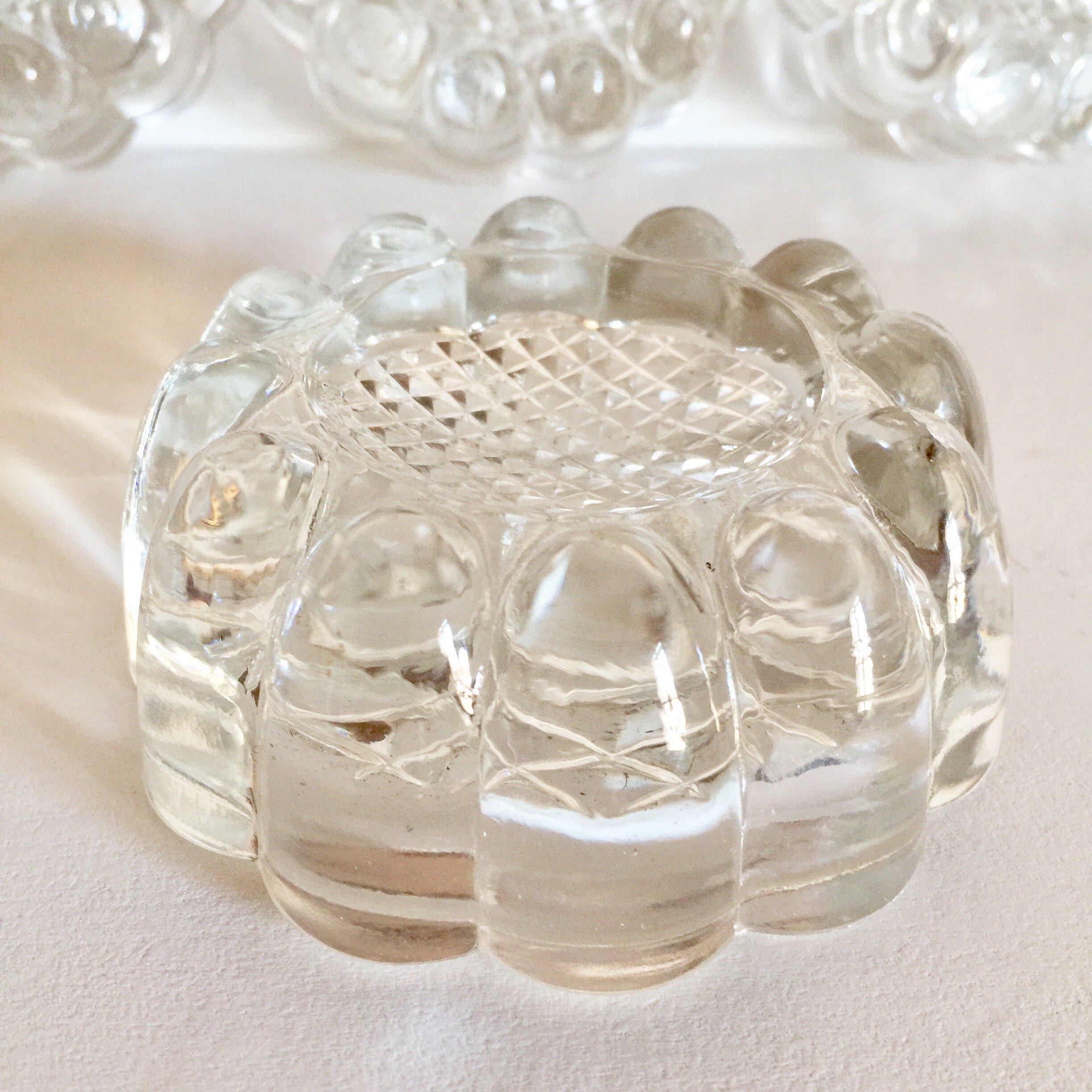 Antique French Glass Table Risers Furniture Risers and Foot