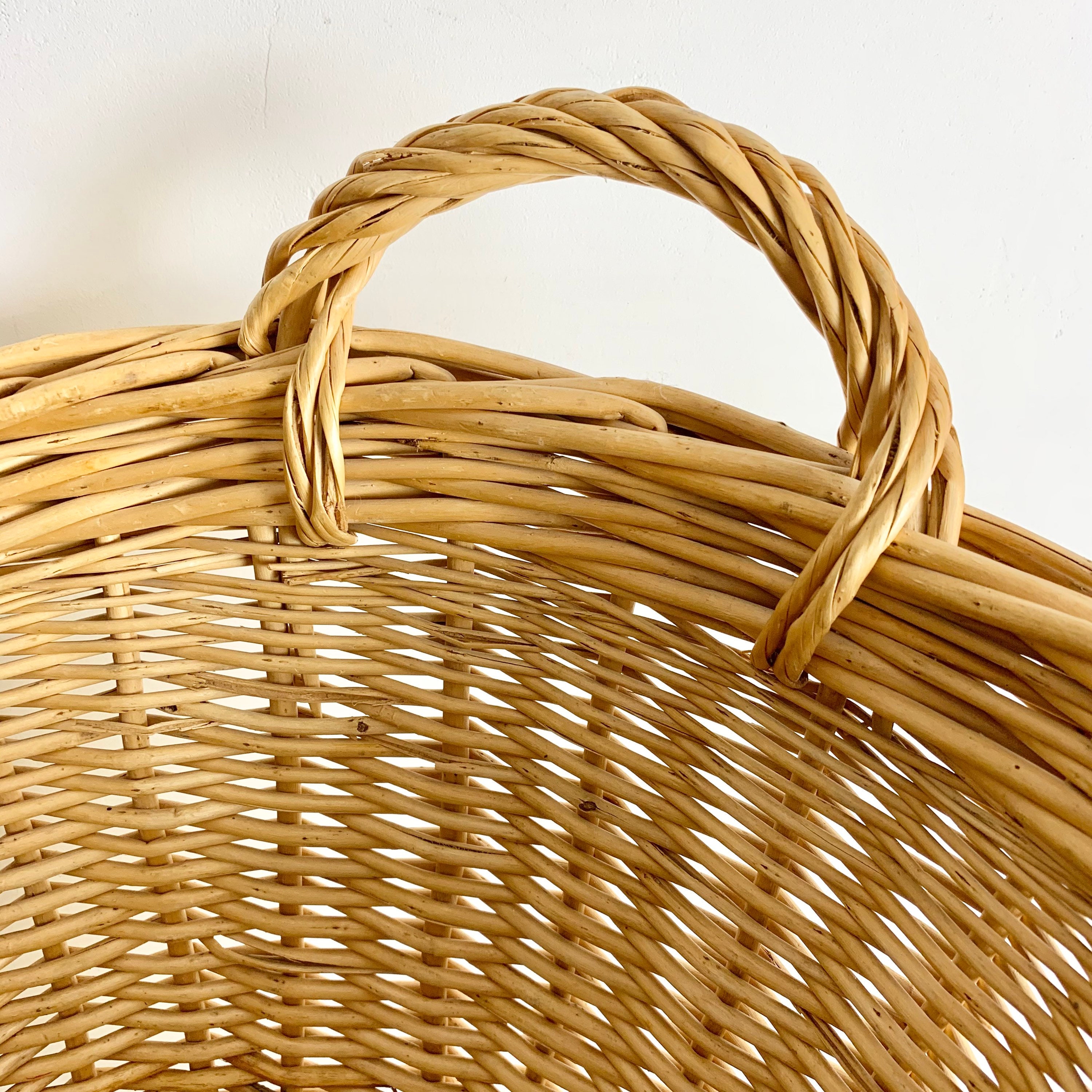 French Vintage Laundry Basket Medium Size Vintage French Basket