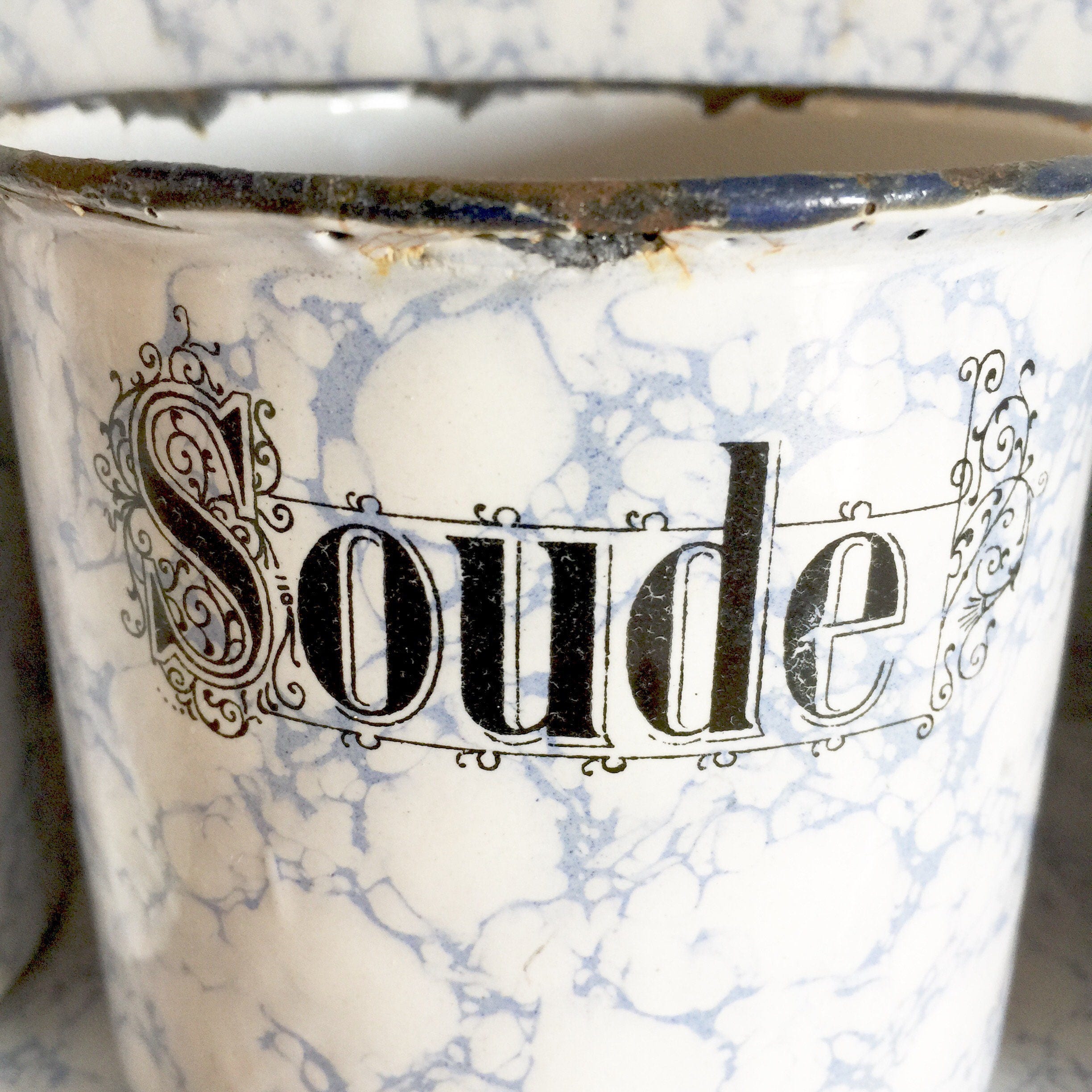 French Antique Enamel Laundry Soap Rack French Enamelware Etsy