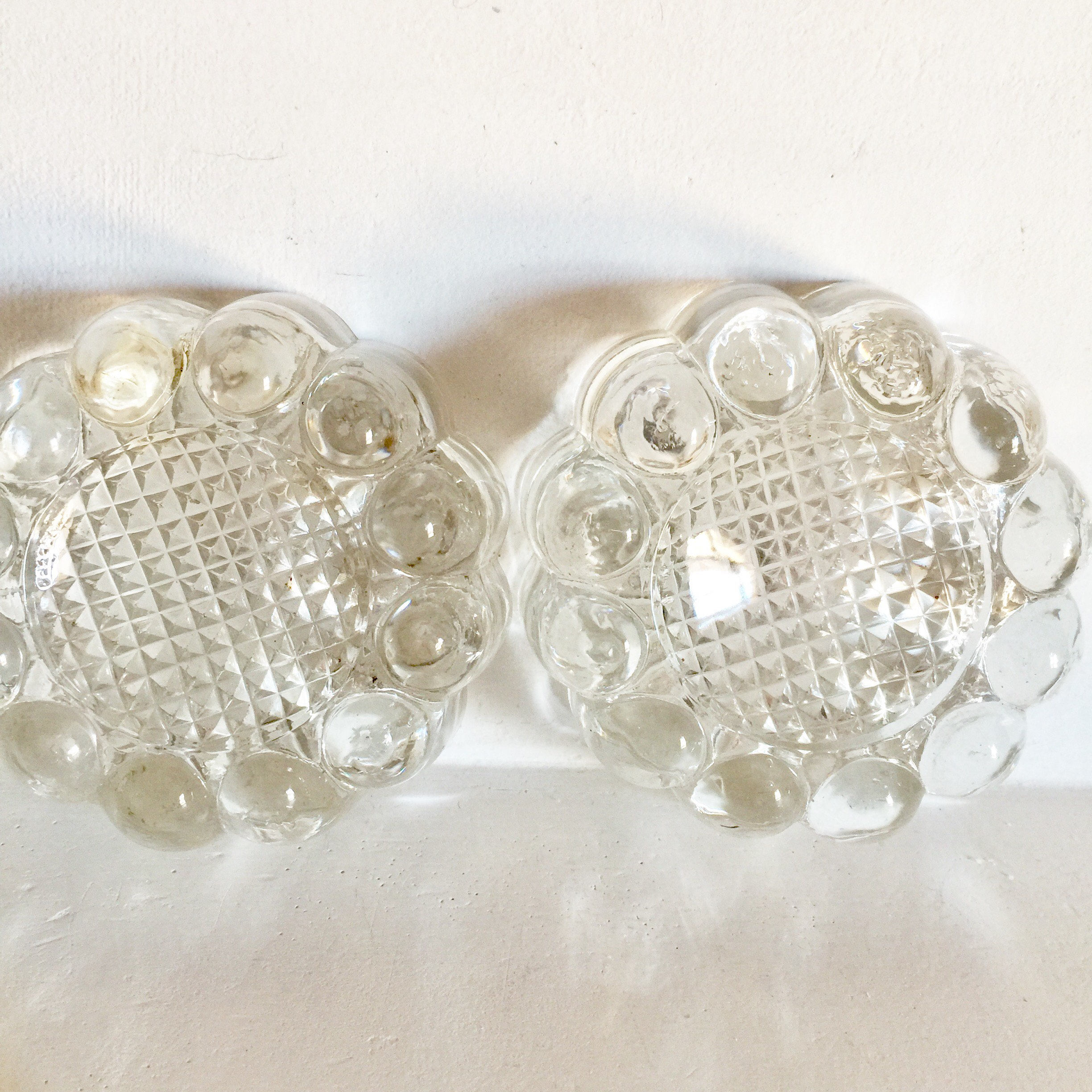 Antique French Glass Table Risers Furniture Risers and Foot