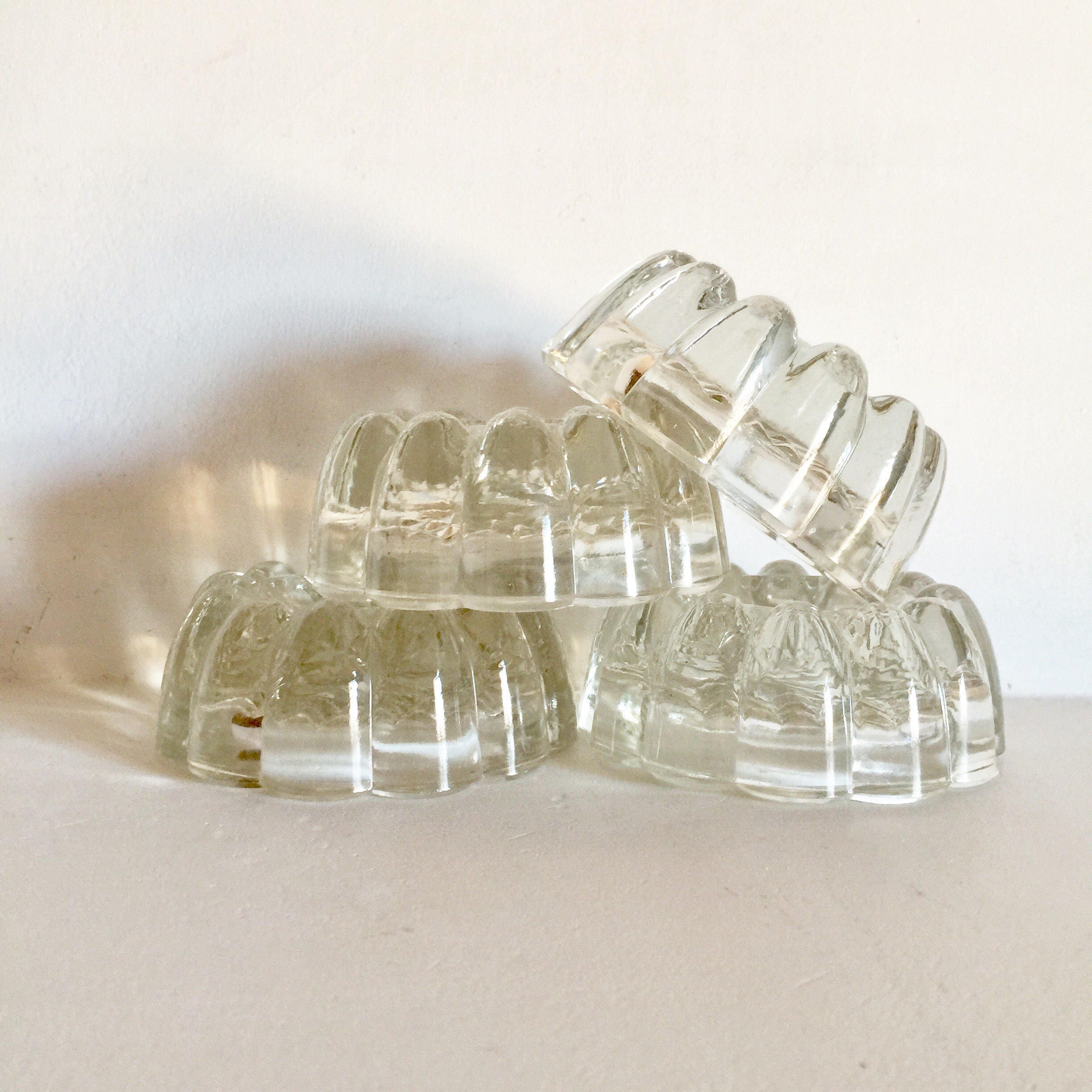 Antique French Glass Table Risers Furniture Risers and Foot