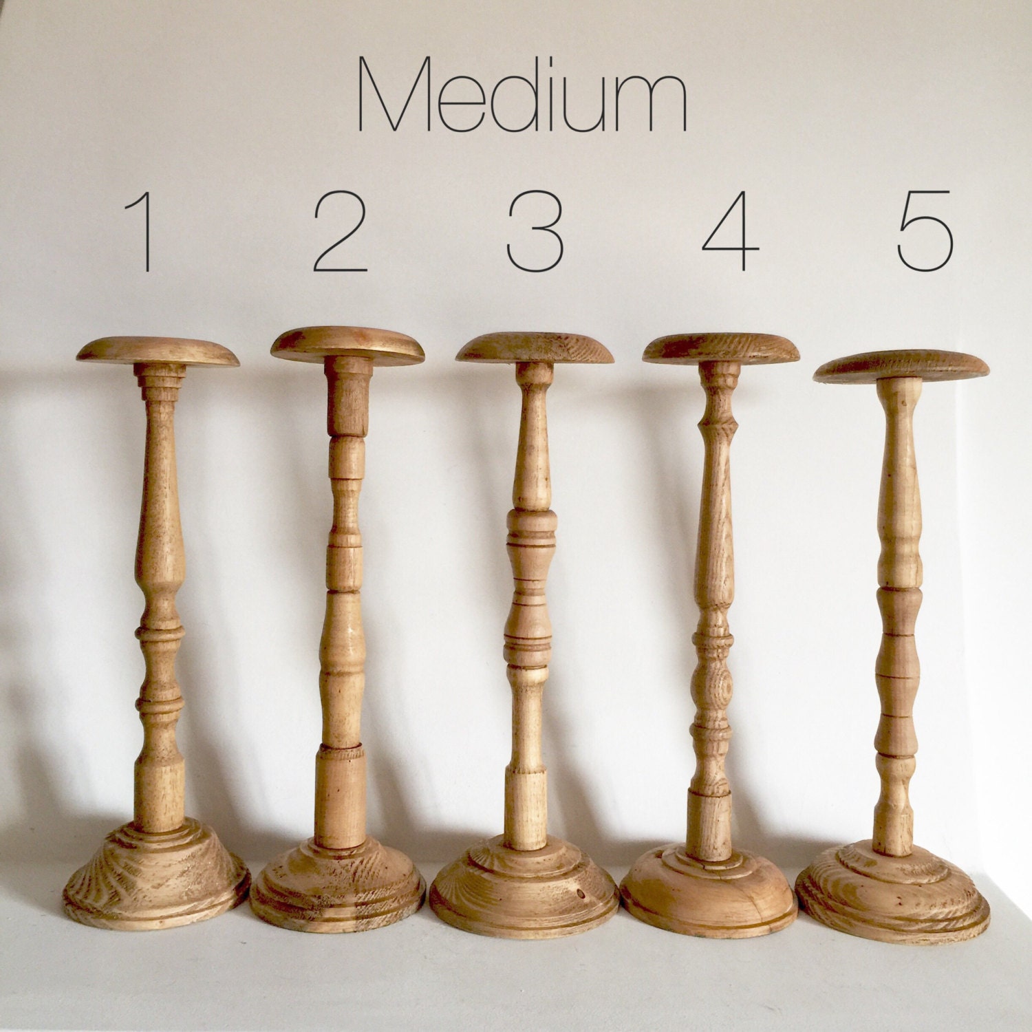 RESERVED 4 French Antique Wood Hat Stand MEDIUM size Hat