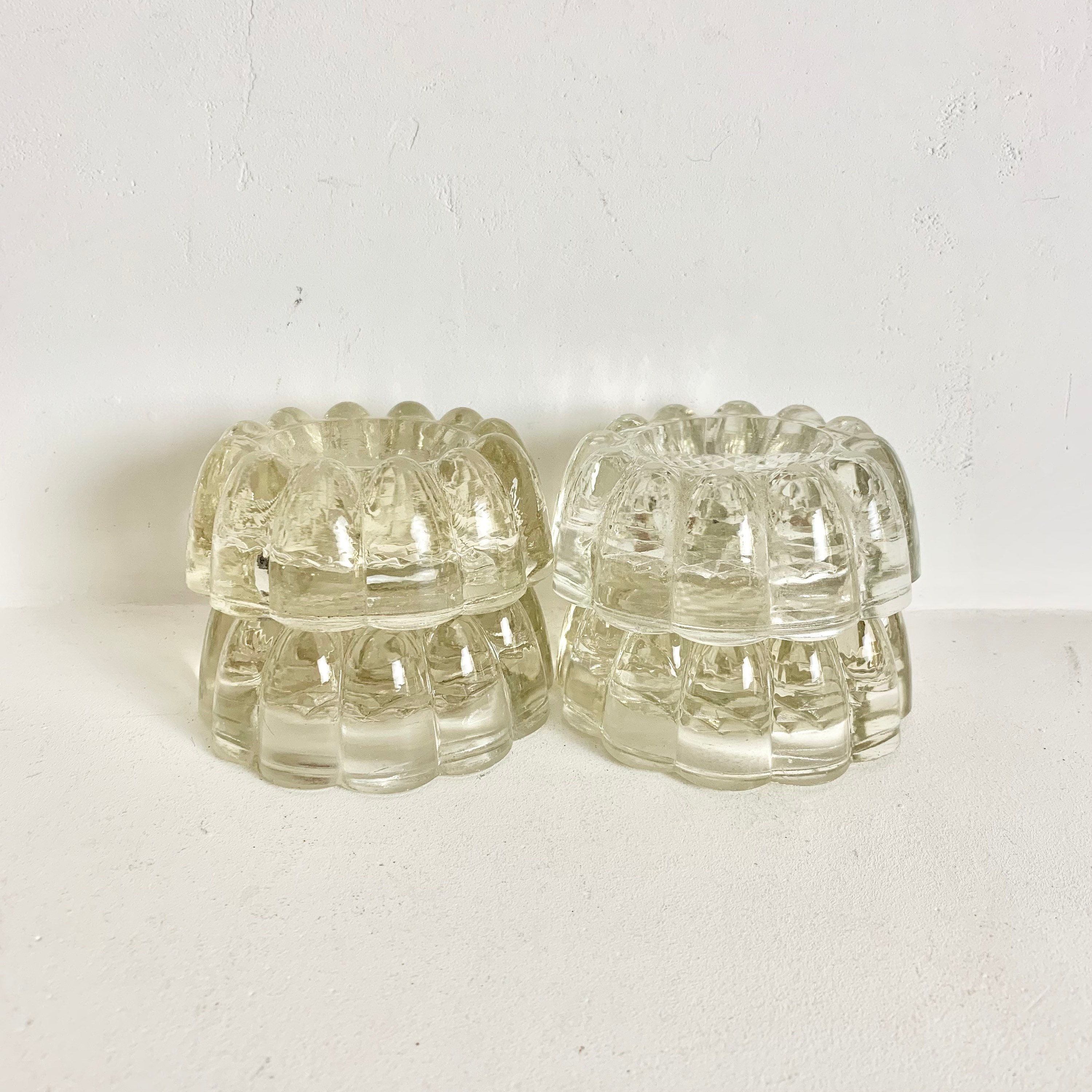 Antique French Glass Table Risers Furniture Risers and Foot