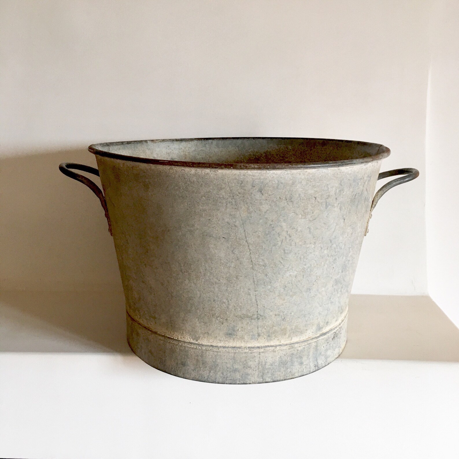 Stunning French Antique Zinc Wash Tub Galvanized Tub Zinc Etsy